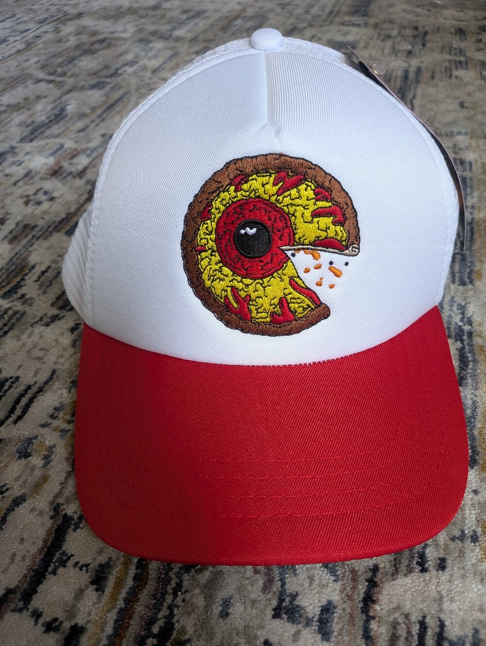 Mishka Keep Watch Pizza Eyeball Trucker Hat NWT